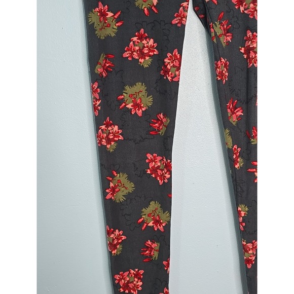 Women's One Size Leggings Lot of 3 Floral Print Stretch OS Buttery Soft Lularoe - Picture 8 of 16